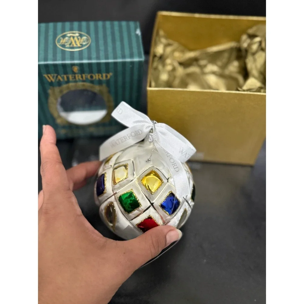 Waterford Heirloom Lismore Ice Radiance Ball‎ Christmas Ornament Handmade 106941